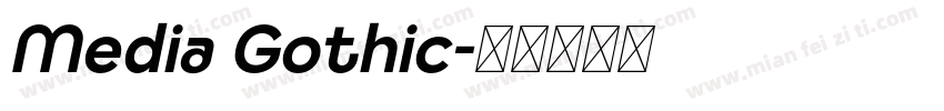 Media Gothic字体转换